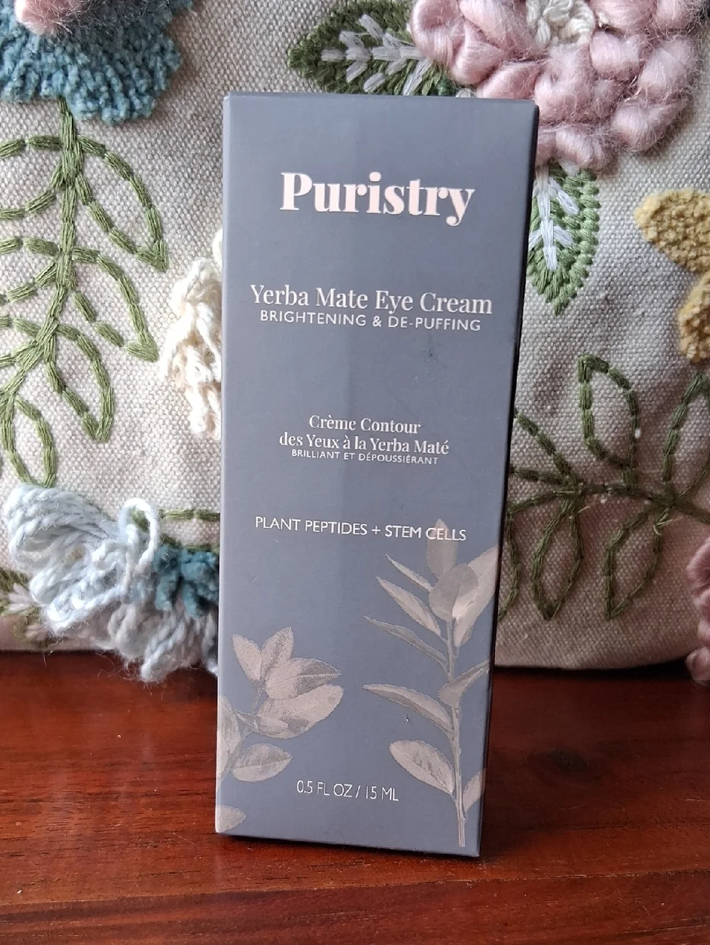 100% Pure Yerba Mate Eye Cream Puristry 0.5 Fl Oz
